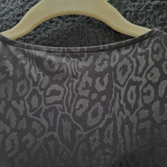 Evan Picone Womens Blouse Black Size PXL Polyester Blend Pullover Short Sleeve - Picture 12 of 12